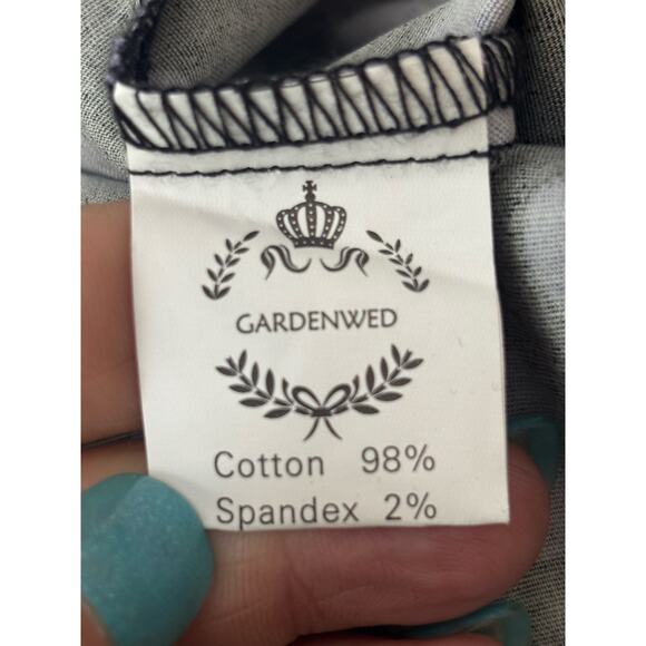 Gardenwed Anneta Sleeveless 1950s Retro Cocktail Party Dress M Polkadot Purple - Picture 8 of 10